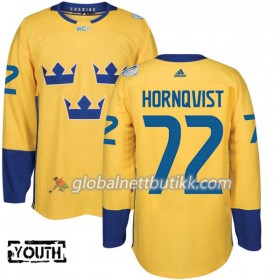 Sverige Hockeydrakt Patric Hornqvist 72 World Cup i ishockey 2016 Gul Premier - Barn